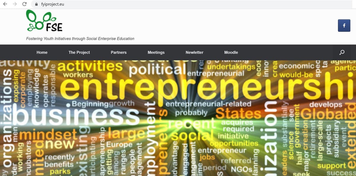 Launching the website of Erasmus+ KA2 project "Fostering Youth Initiatives through Social Enterprise Education"