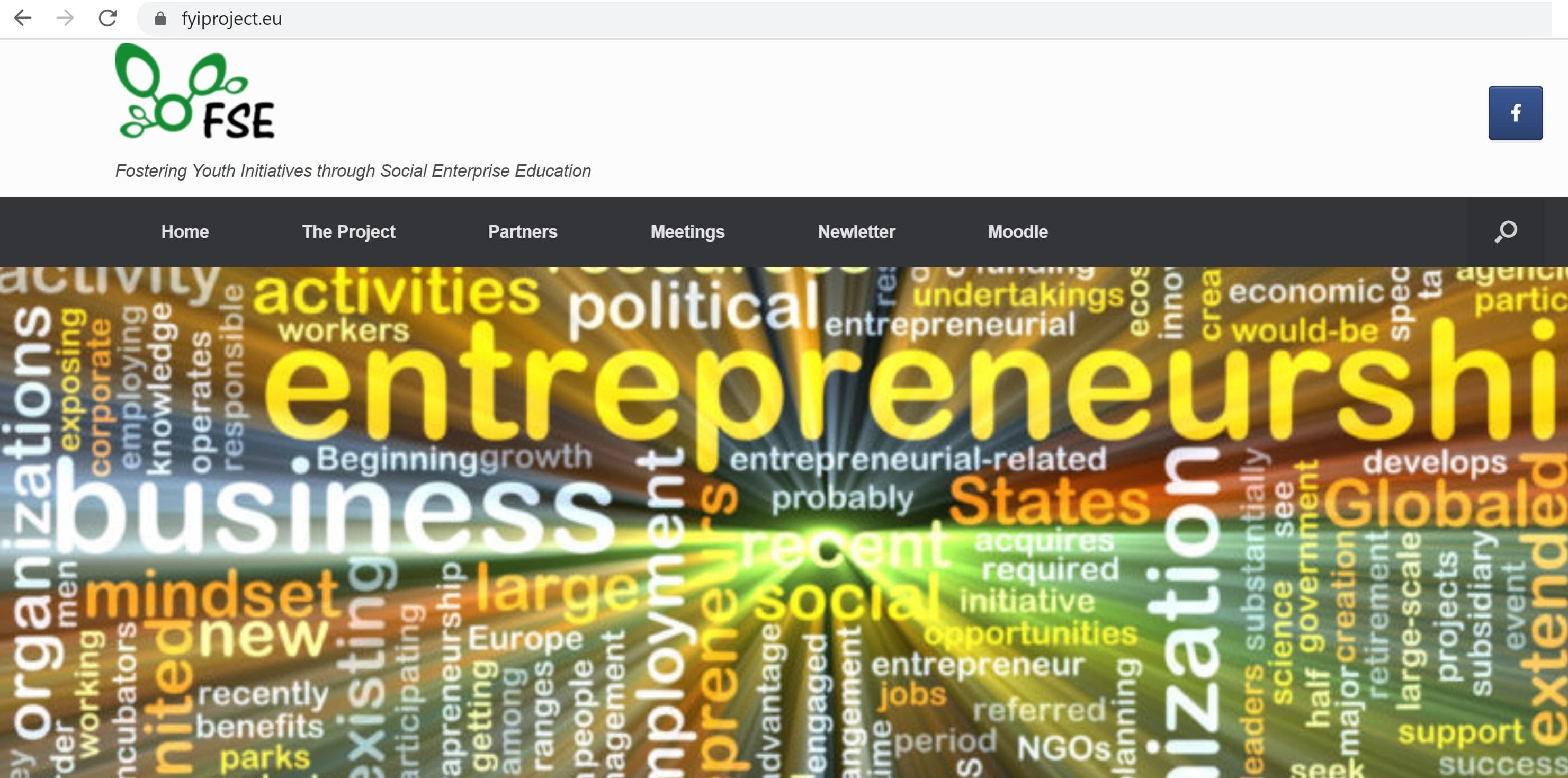Launching the website of Erasmus+ KA2 project "Fostering Youth Initiatives through Social Enterprise Education"